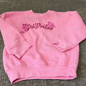 SeaWorld Pink Sweatshirt Baby Toddler Girl 24 Months